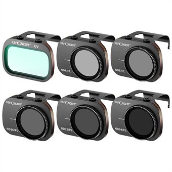 K&F CONCEPT SKU.1932 Multifunktionsbelagt UV / ND-PL Polariseringsfiltersæt til DJI Mavic Mini / Mini 2 / Mini SE / Mini 2 SE AGC Optisk Glas Dronefiltre