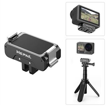 HEPAIL AC-17 Til DJI Osmo Action 4 / Action 3 Sports Kamera Magnetisk Hurtigudløser Base