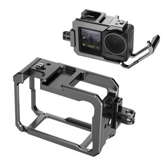 HEPAIL C-AC4 Til DJI Osmo Action 4 / 3 Anti-Fald Beskyttelsesramme Aluminiumlegeret Kamera Bur